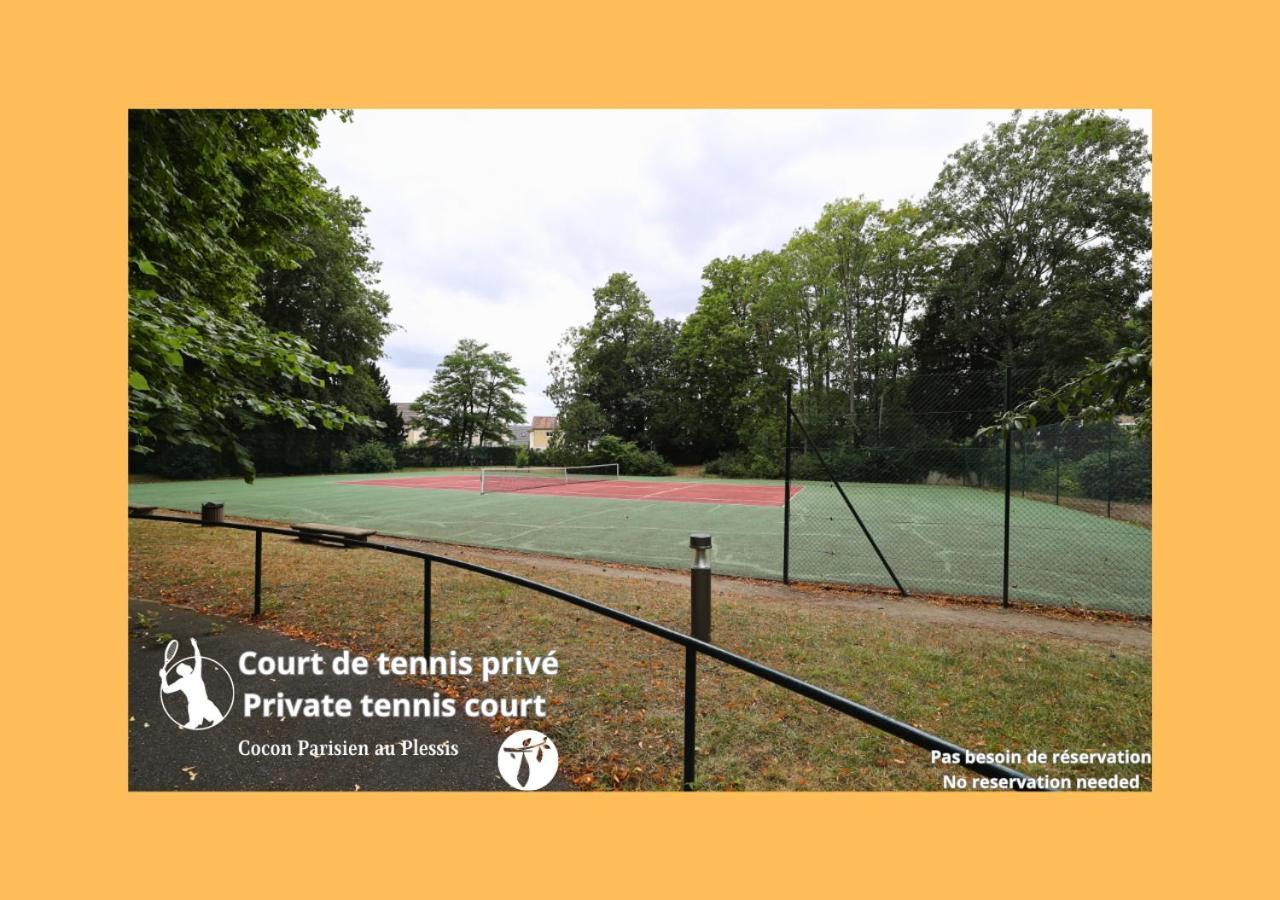 Cocon Parisien Au Plessis - Court De Tennis Prive Apartment Le Plessis-Bouchard Exterior photo